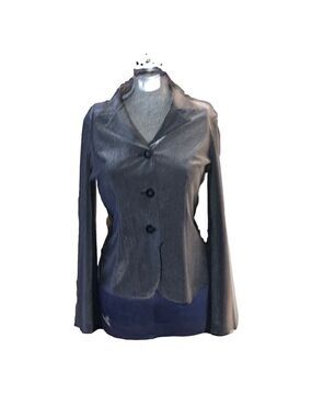 Women's Blazer Small silvery grey black